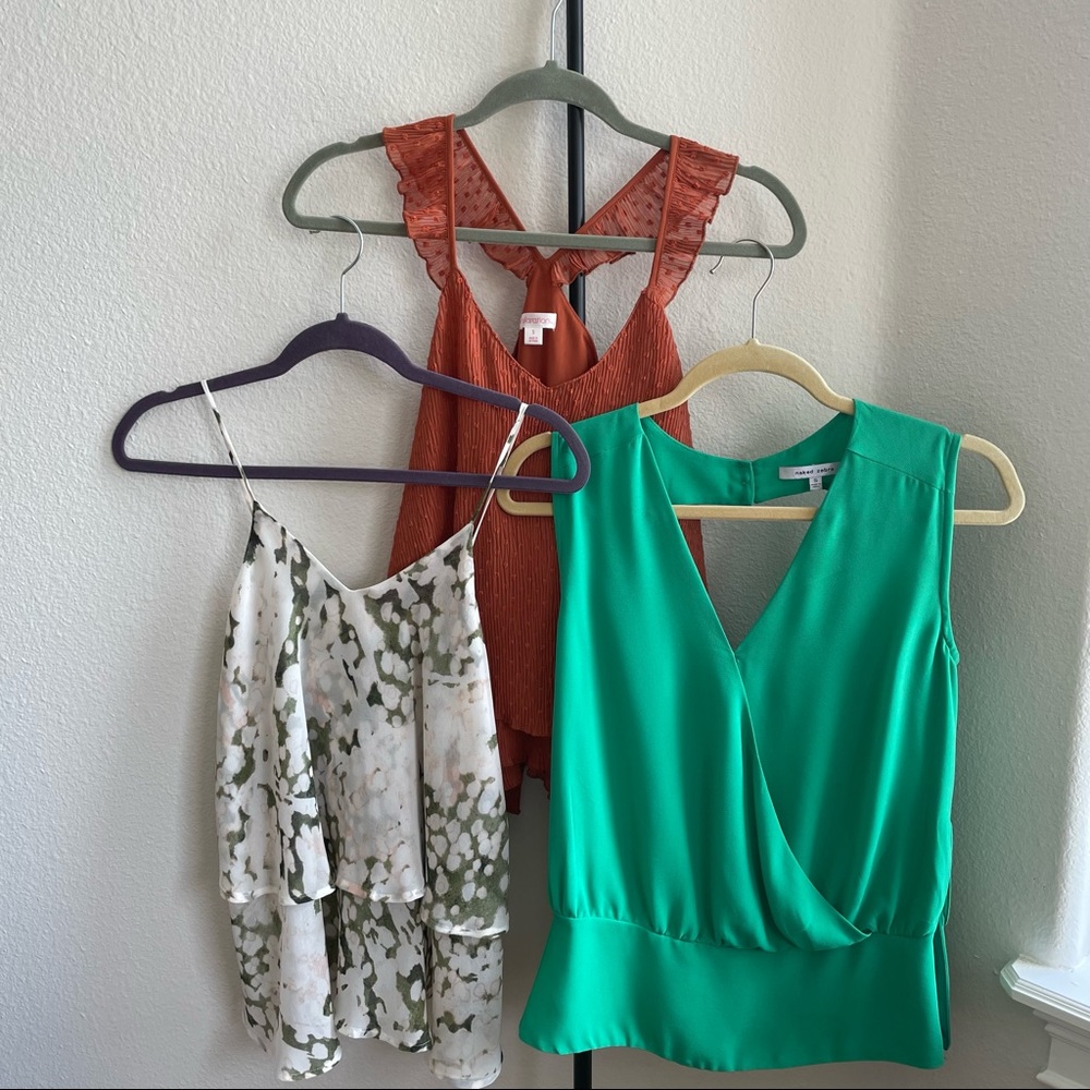 BUNDLE of three summer blouses